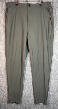 Cuts Clothing Mens Large AO Jogger Pants Green Gray Elastic Waist Slim Taper